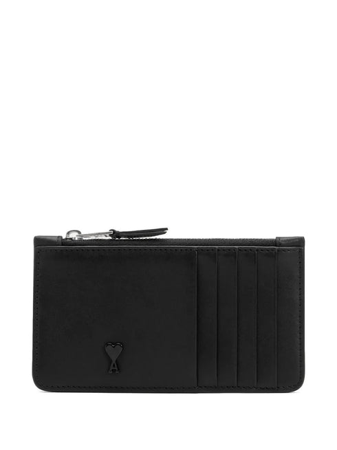 AMI PARIS ZIPPED CARDHOLDER